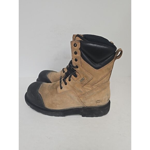 DAKOTA Men's 8" Steel Toe Steel Plate Quad Comfort Work Boots 8522 Wheat 12W - Picture 6 of 10